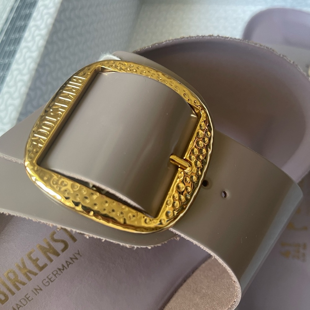 Birkenstock Madrid Gold Buckle Sandals - Picture 10 of 14